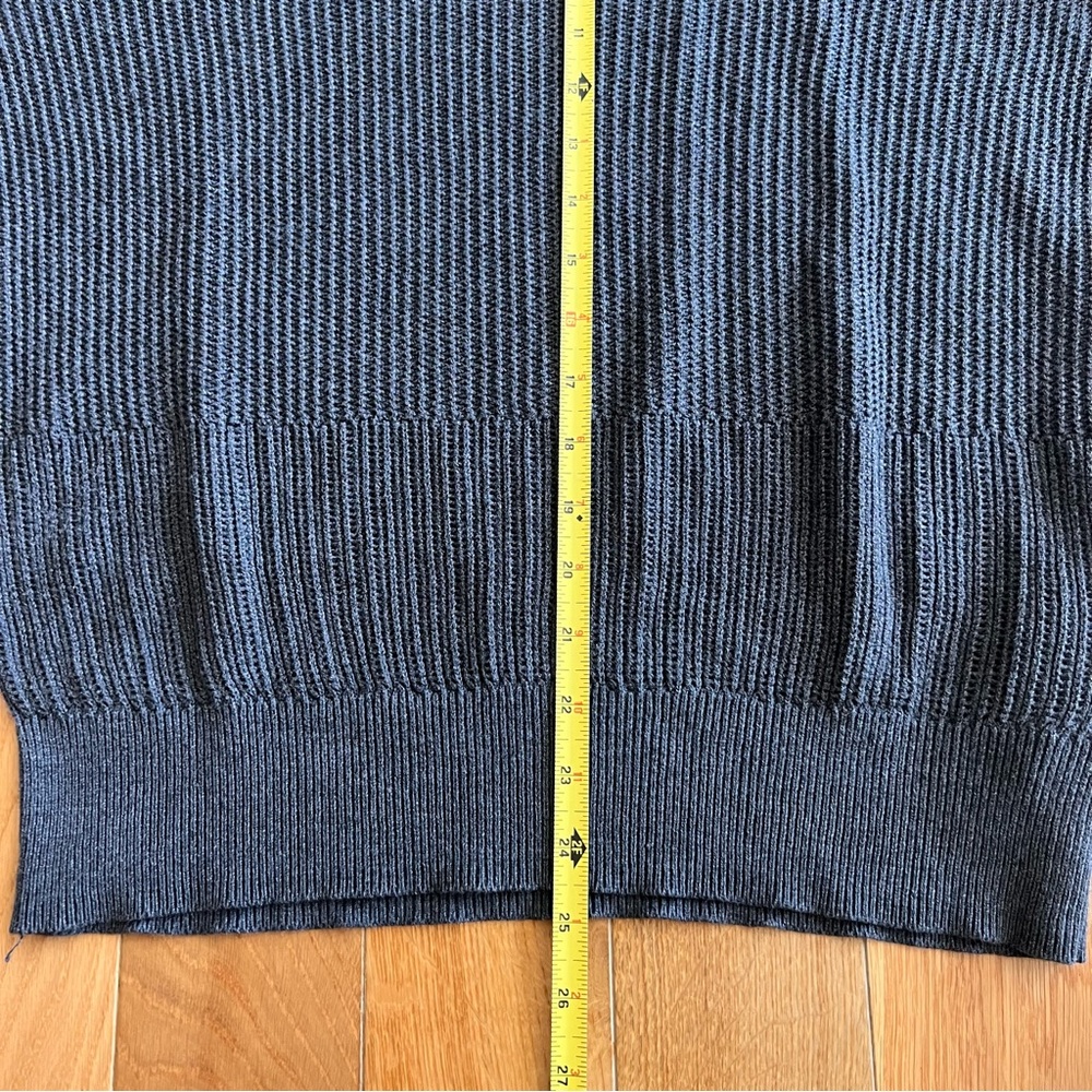 AllSaints Men’s Metz Long Sleeve Crew Neck Knit Dark Gray Sweater Size XS - Picture 4 of 8
